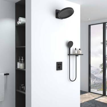 Vincea Inspire VSFW-3I21MT3RMB встраиваемый, термостатический, двухрежимный, черный