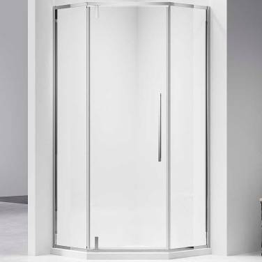 Vincea Slim-N 90x90 VSP-4SN900CL профиль Хром стекло прозрачное без поддона