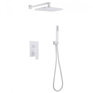 ABBER Weiss Insel AF8018FW скрытого монтажа без излива, белый матовый