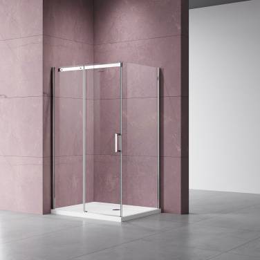 Vincea Dice VSR-4D1012CL, 1200*1000, хром, стекло прозрачное