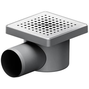 Am.Pm PrimeFlow 10 W02BD-P11-010-01SB с решеткой Хром матовый Cut Gradient