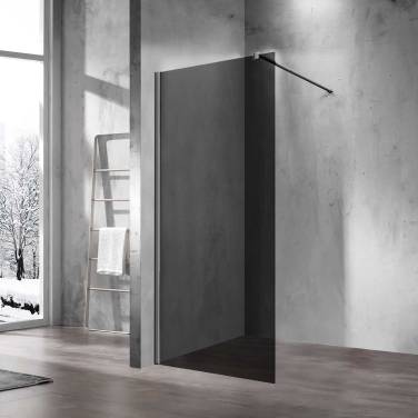 Vincea Walk-In VSW-1H110CGGM, 1100*2000, вороненая сталь, стекло тонированное