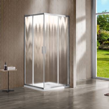 Vincea Garda VSS-1G8090CH, 900x800, хром, стекло шиншилла без поддона