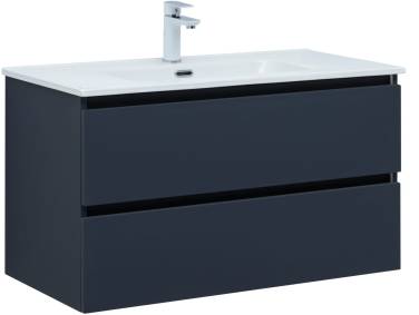 Aquanet Вега 2.0 90 2 ящ. маренго с раковиной Flat