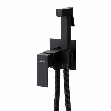 ABBER Daheim AF8226B с гигиеническим душем, черный матовый