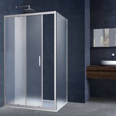 Vincea Alpha VSR-3AL8014MT, 1400x800, хром, стекло текстурное без поддона