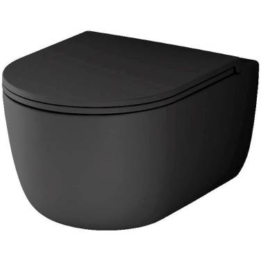 Damixa Sirius DX86C1700MBSC подвесной Черный матовый с сиденьем Микролифт