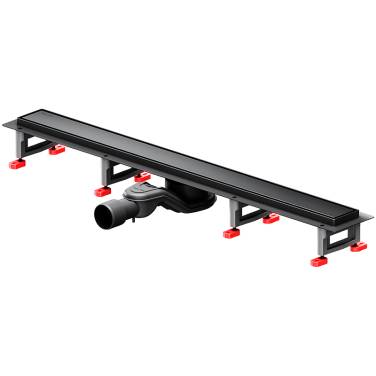 Am.Pm MasterFlow 80 W01SC-U11-080-04BM с Черной матовой решеткой / под плитку Tile