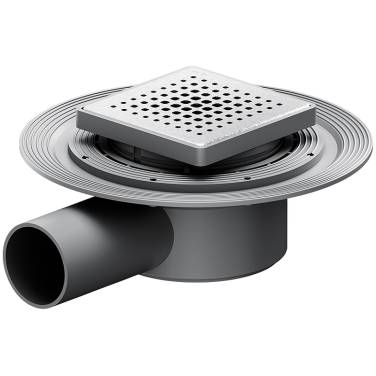 Am.Pm MasterFlow 10 W01BD-P11-010-01SB с решеткой Хром матовый Cut Gradient