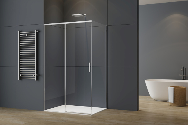 Vincea Soft 2 VSR-3SO29011CL, 1100*900, хром, стекло прозрачное