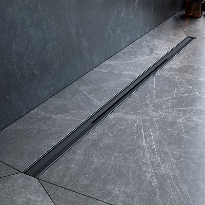 Am.Pm MasterFlow 80 W01SC-S11-080-05BM с Черной матовой решеткой Slim line