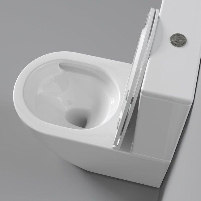Grossman GR-4494SQ (640х360х835) безободковый,белый с тонкой крышкой,микролифт,смыв торнадо,2 места