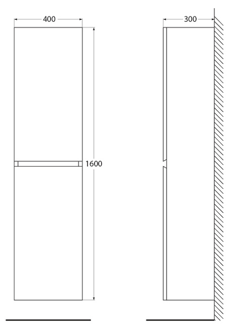 Cezares Molveno 40 MOLVENO-1600-2A-SC-BET подвесной Beton
