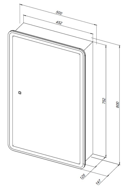 Aquanet Оптима 50 с LED подсветкой