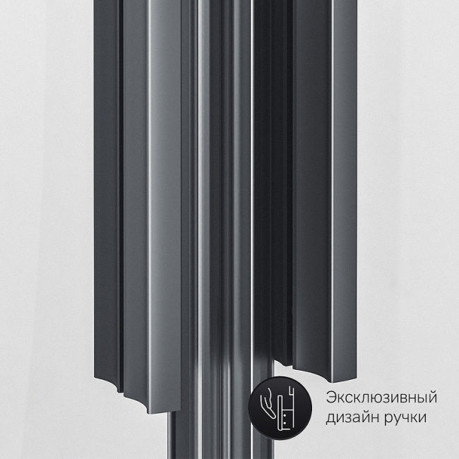 AM.PM Gem S 100х80 W93G-404-100280-BT профиль Черный матовый стекло прозрачное без поддона