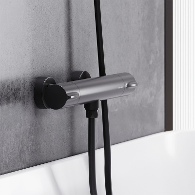 Damixa Scandinavian Pure 366000300 с термостатом Черный матовый
