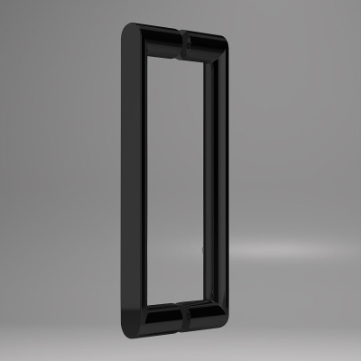 Vincea Dice VSR-4D1012CLB, 1200*1000, черный, стекло прозрачное