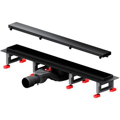 Am.Pm MasterFlow 60 W01SC-U11-060-04BM с Черной матовой решеткой / под плитку Tile