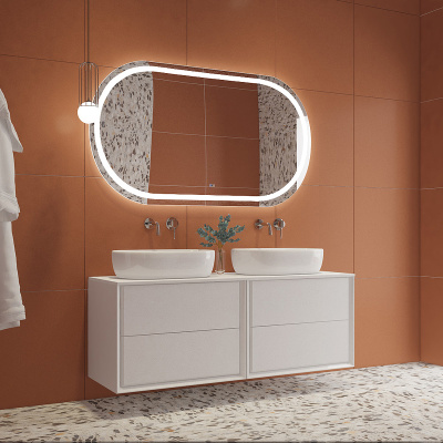 Cezares Giubileo 140 CZR-SPC-GIUBILEO-1400-800-TCH-WARM с подсветкой с сенсорным выключателем и подогревом