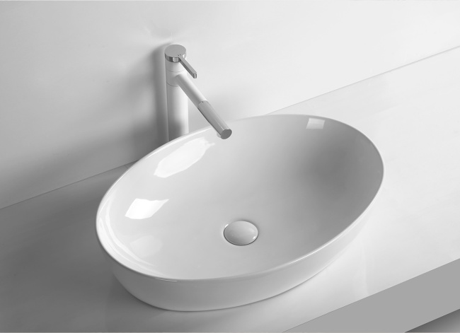 Ceruttispa CR8023 накладная, белая, овал 610х410х145