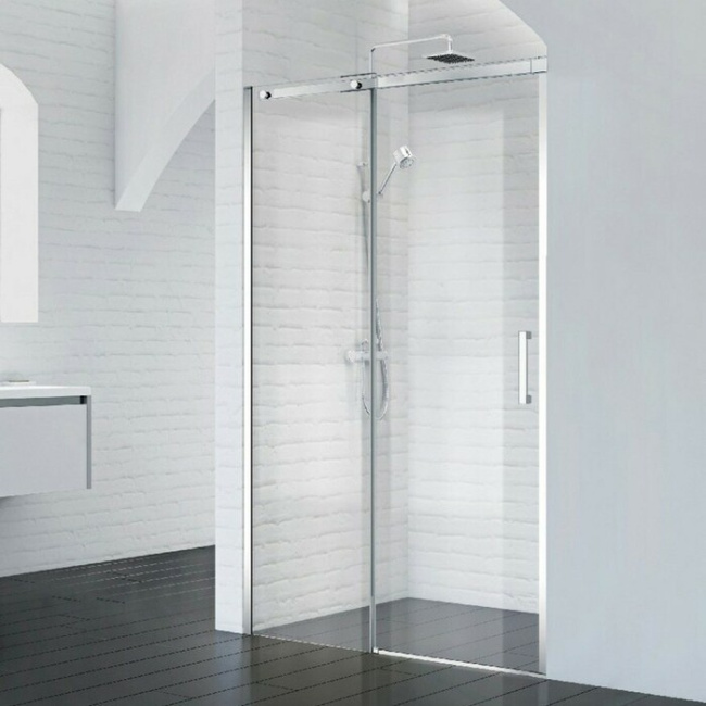 BelBagno Kraft 100 (KRAFT-60/40-C-Cr-L) левая, профиль хром/стекло прозрачное