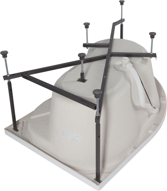 Aquanet Graciosa 150x90 L (с каркасом и фронтальной панелью)