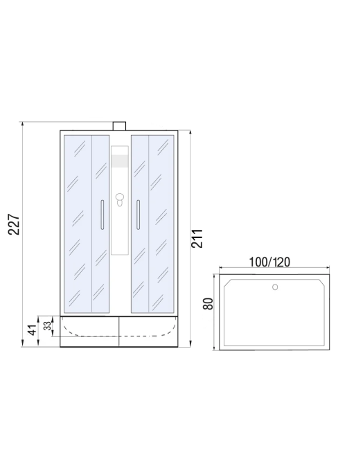 RIVER QUADRO Б/К XL 100/80/41 MT с поддоном