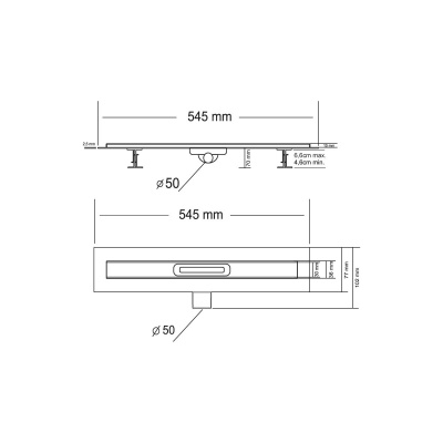 Vincea SAY CARMINE 510.50.P.PITI, 50 см, хром