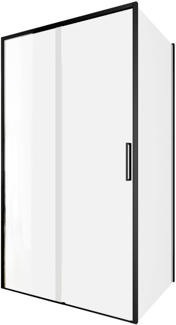 Aquanet Pleasure Evo 110x80 AE65-110x80-BT профиль черный, прозрачное стекло без поддона