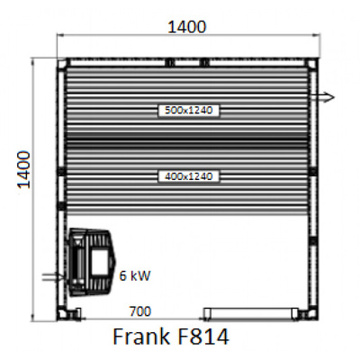 Frank F 818 (180x140x210) Кедр Экстра