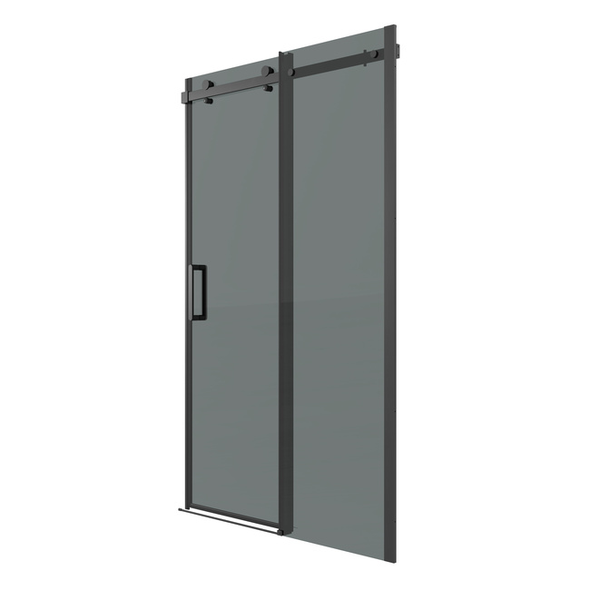 Grossman Classic 100.K33.04.160.21.10 (160х195) черный матовый,стекло тонированное,раздвижная, 1 место
