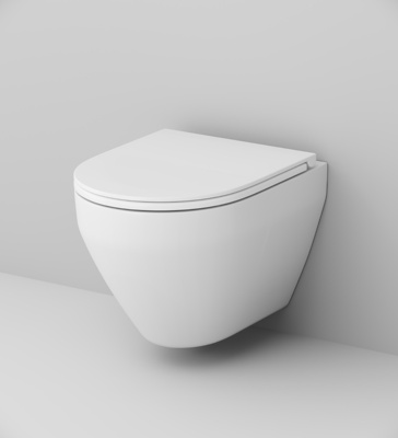 Комплект унитаза с инсталляцией AM.PM Spirit V2.0 FlashClean IS47031.701700 с сиденьем Микролифт и клавишей смыва Никель матовый
