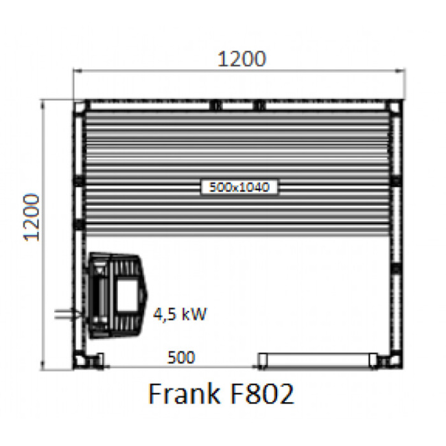 Frank F 802 (120x120x210) Кедр Экстра