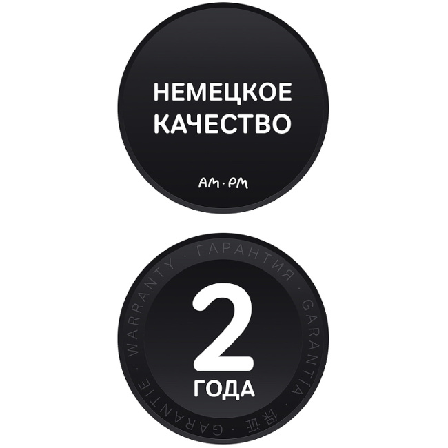 AM.PM Inspire V2.0 F0750A522 с термостатом Черная матовая
