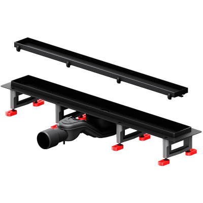 Am.Pm MasterFlow 60 W01SC-U11-060-04BM с Черной матовой решеткой / под плитку Tile