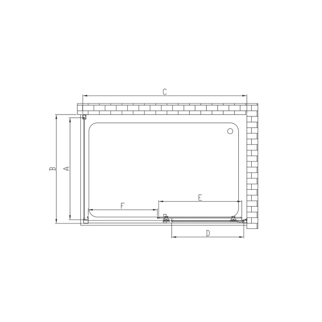 Vincea Alpha VSR-3AL8012CL, 1200x800, хром, стекло прозрачное без поддона