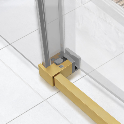 Vincea Slim Soft VSR-1SS9012CLG, 1200*900, брашированное золото, стекло прозрачное