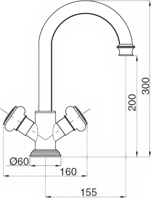 Cezares Aphrodite APHRODITE-LS2-02-Sw с донным клапаном