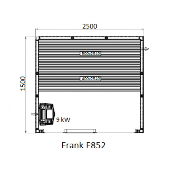 Frank F 852 (250x150x210) Кедр Экстра