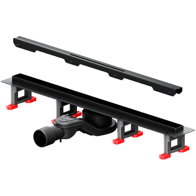 Am.Pm MasterFlow 60 W01SC-S11-060-05BM с Черной матовой решеткой Slim line