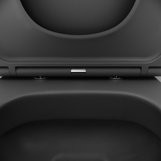 Damixa Sirius DX86C1700MBSC подвесной Черный матовый с сиденьем Микролифт