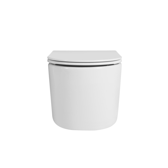 Grossman Thin Rim GR-5602S (520х365х345) тонкий ободок,белый с тонкой крышкой,микролифт,1 место