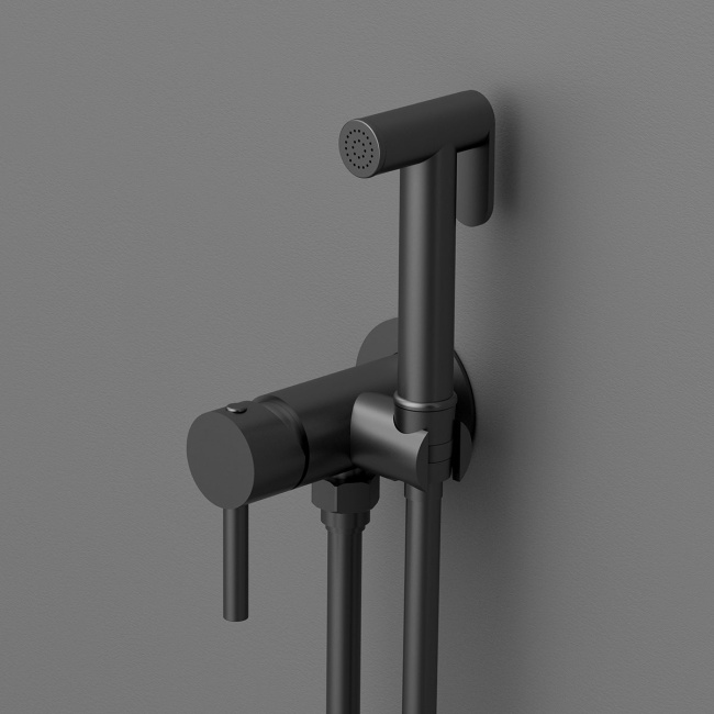 Vincea VHFW-101MB из латуни, со смесителем, черный