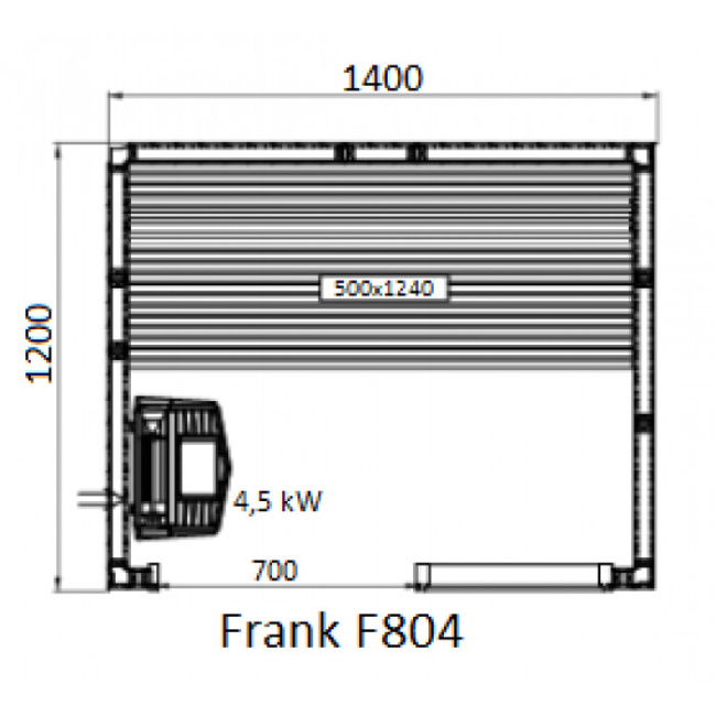 Frank F 802 (120x120x210) Кедр Экстра