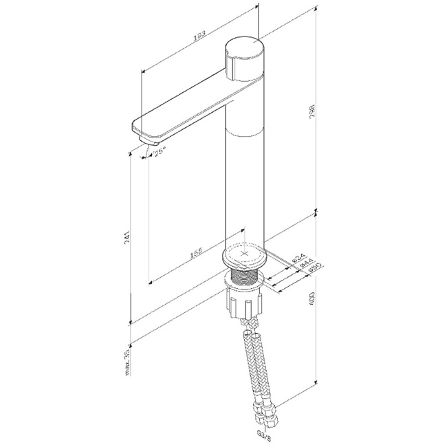 AM.PM X-Joy F85A92522 Черный матовый