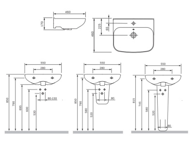 Am.Pm Like C804221WH 55см